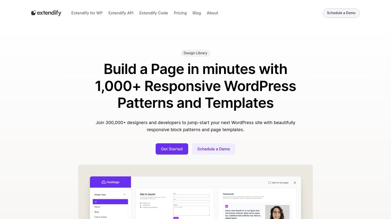 Extendify Design/Pattern Library