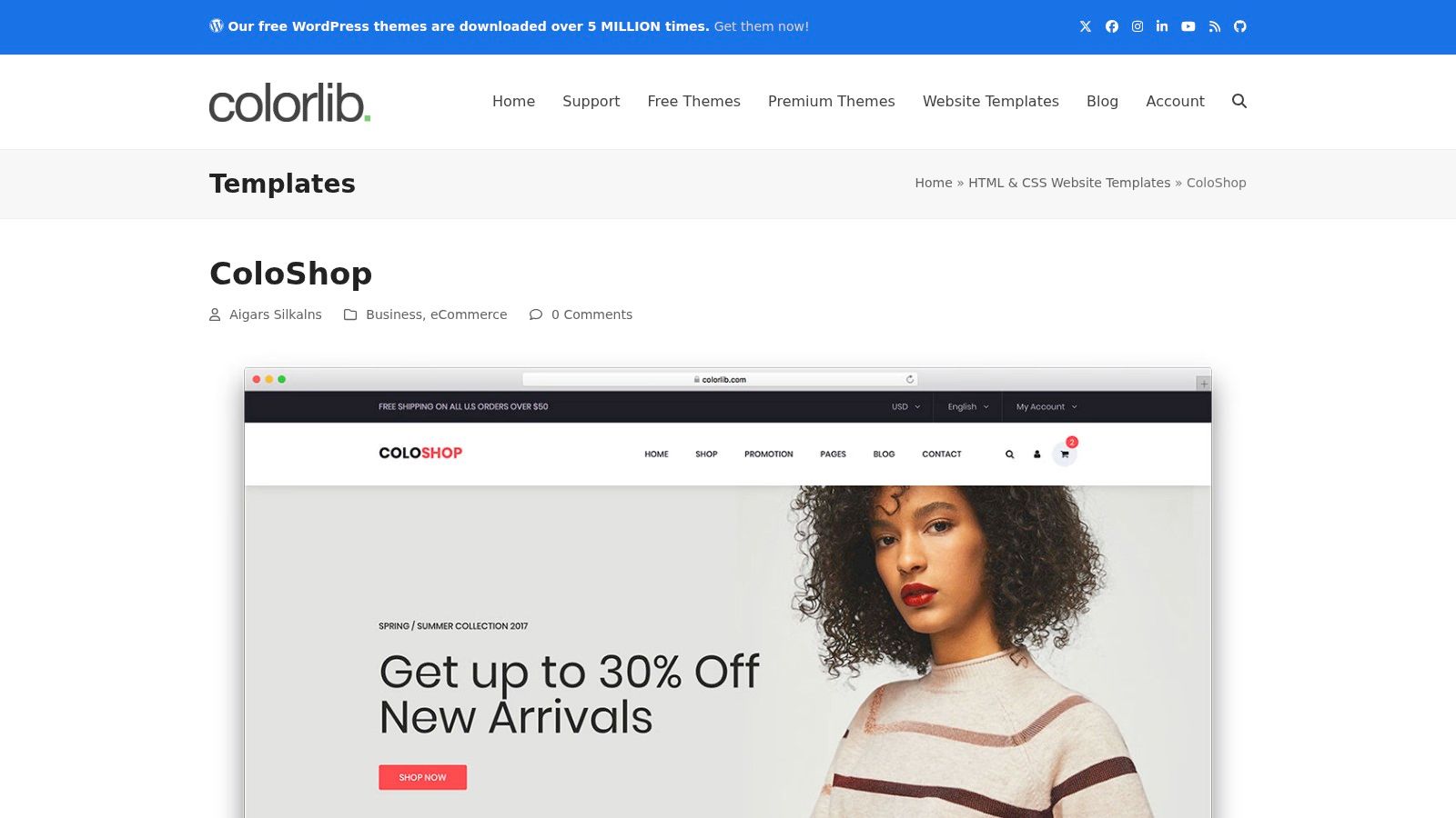 Colorlib – ColoShop
