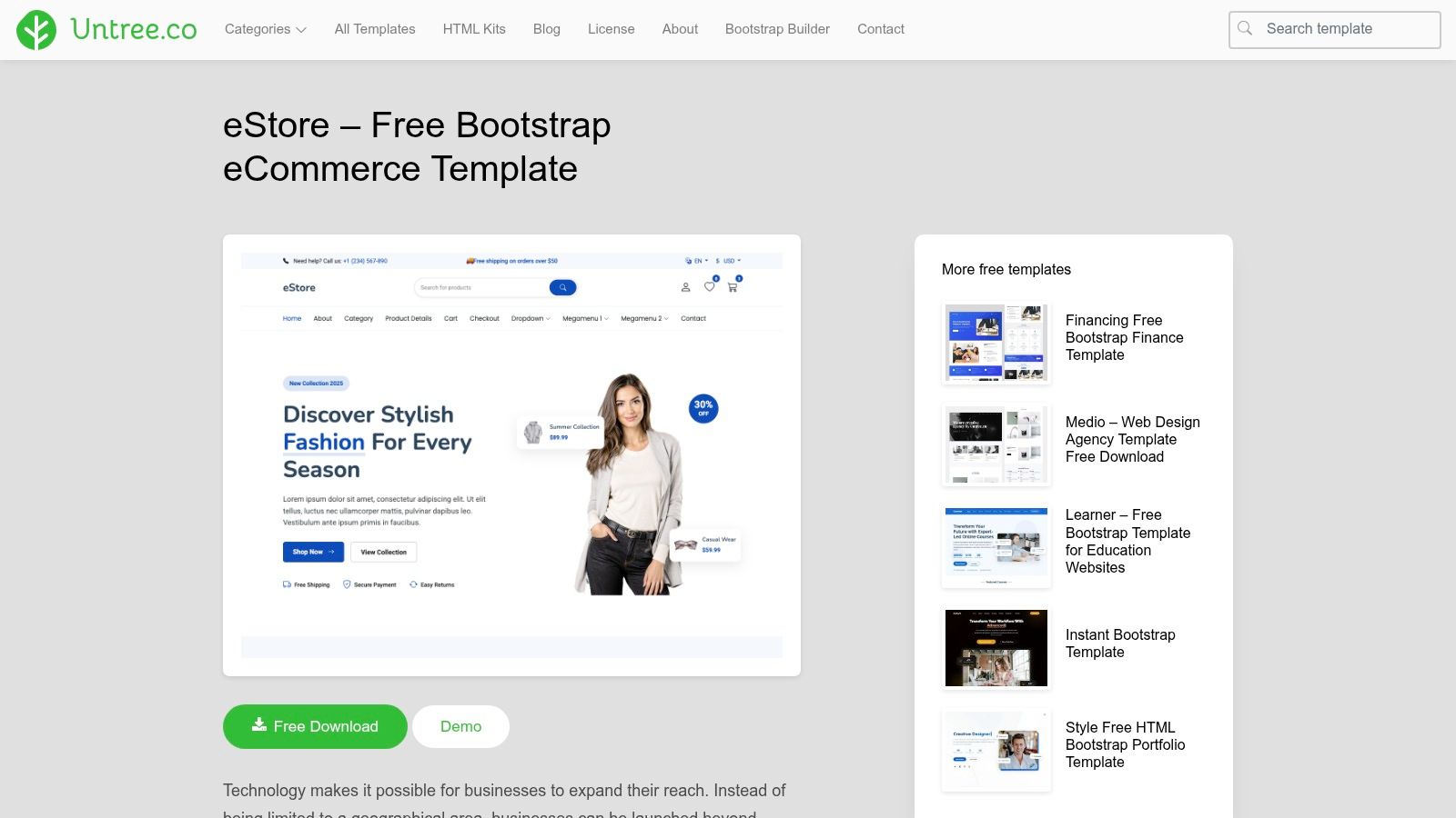Untree – eStore