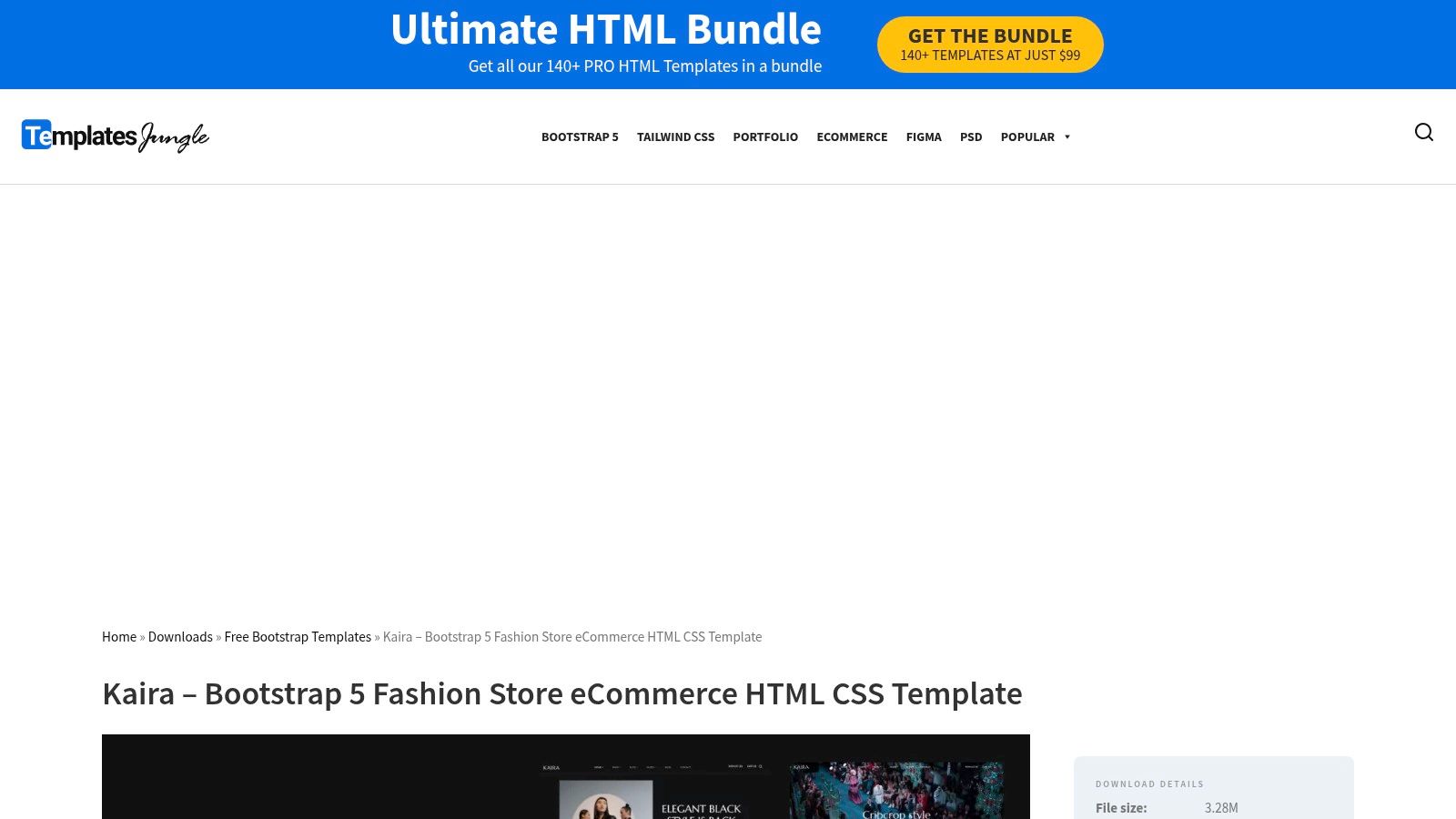 TemplatesJungle – Kaira (Bootstrap 5 Fashion Store)